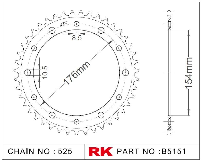 Rk Çelik Arka Dişli B5151-43