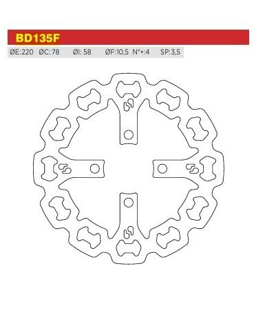 Brenta Fren Diski BD135F