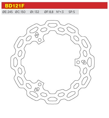Brenta Fren Diski BD121F