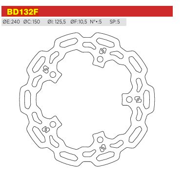Brenta Fren Diski BD132F